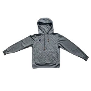 🏂 Saga Outerwear Saga-Tek Quilted Heather Grey Hoodie sz S
